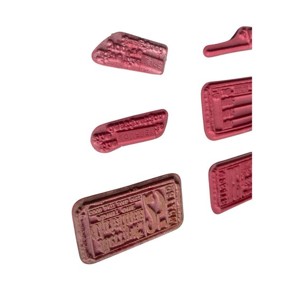 Tim Holtz Stampers Anonymous Cling Foam Rubber Stamps Mixed Media Unmounted Lot - Picture 6 of 7